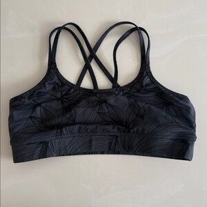 Buff, bunny, collection, gray, and Black print Strappy Sports Bra Size